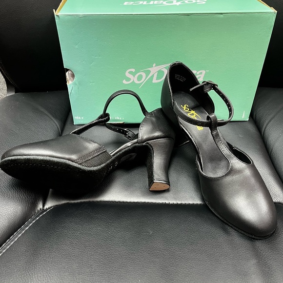 SoDanca Leather Character Shoes Black - Picture 4 of 5